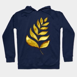 Simple branch - ochre Hoodie